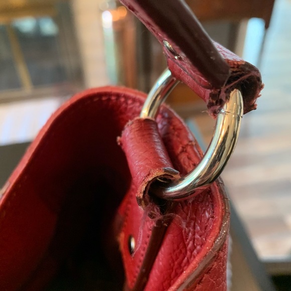 Red leather Banana Republic Shoulder Bag - Picture 6 of 7